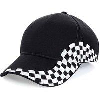 Beechfield Men's Grand Prix Baseball Cap in Black