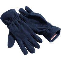 Beechfield Men's Alpine SupaFleece Gloves in Navy | Size: Small