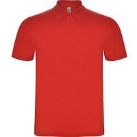 ROLY Men's Austral Short-Sleeved Polo Shirt in Red | Size: XL