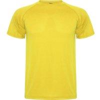 ROLY Men's Montecarlo Short-Sleeved Sports T-Shirt in Yellow | Size: Medium