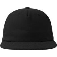 Atlantis Men's Cruz 5 Panel Snapback Cap in Black