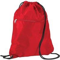Quadra Men's Premium Drawstring Bag in Red