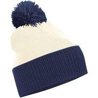 Beechfield Men's Snowstar Two Tone Beanie in White