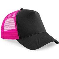 Beechfield Men's Snapback Trucker Cap in Fuchsia