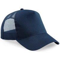 Beechfield Men's Snapback Trucker Cap in Navy