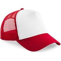 Beechfield Men's Snapback Trucker Cap in Crimson