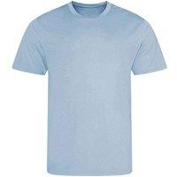 AWDis Cool Men's Plain Burnt Orange T-Shirt in Light Blue | Size: Small