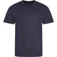 AWDis Cool Men's Plain Burnt Orange T-Shirt in Mid Navy | Size: Large
