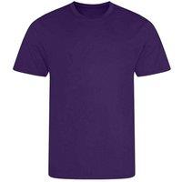 AWDis Cool Men's Plain Burnt Orange T-Shirt in Purple | Size: Large