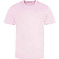 AWDis Cool Men's Plain Burnt Orange T-Shirt in Baby Pink | Size: 2XL