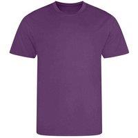 AWDis Cool Men's Plain Light Brown T-Shirt in Magenta | Size: Large