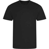 AWDis Cool Men's Plain Light Brown T-Shirt in Black | Size: XL