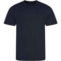 AWDis Cool Men's Plain Light Brown T-Shirt in Navy | Size: 3XL
