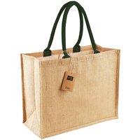 Westford Mill Men's Classic Jute Shopper Bag in Dark Green