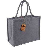 Westford Mill Men's Classic Jute Shopper Bag in Grey