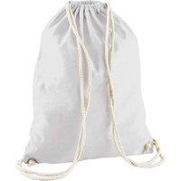 Westford Mill Men's Cotton Drawstring Bag in Light Grey