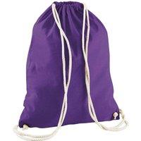 Westford Mill Men's Cotton Drawstring Bag in Purple