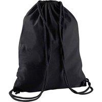 Westford Mill Men's Cotton Drawstring Bag in Black