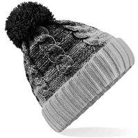 Beechfield Men's Ombre Pom Pom Beanie in Black