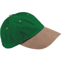 Beechfield Men's Heavy Brushed Cotton Low Profile Baseball Cap in Green
