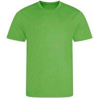 AWDis Cool Men's Plain Light Brown T-Shirt in Lime | Size: XL