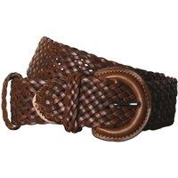 Eastern Counties Leather Men's NLB04 Plaited Bonded Leather Waist Belt in Dark Brown | Size: 12