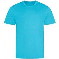 AWDis Cool Men's Plain Light Brown T-Shirt in Blue | Size: Medium