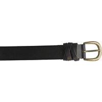 Eastern Counties Leather Men's Lisa Plain Leather Waist Belt in Black