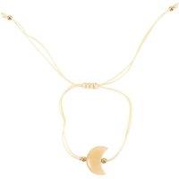 Something Different Men's Be Brave Yellow Jade Crescent Moon Bracelet