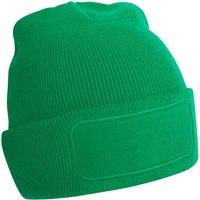 Beechfield Men's Patch Beanie in Green