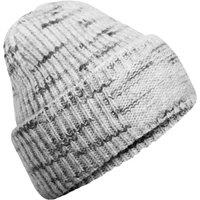 Beechfield Men's Patch Chunky Knit Beanie in Light Grey