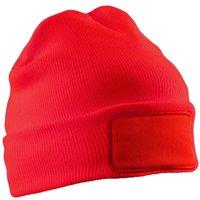 Result Men's Printers Double Knit Beanie in Red