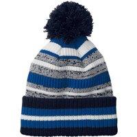 Beechfield Men's Striped Beanie in Mid Navy