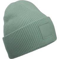 Beechfield Men's Tonal Patch Beanie in Dark Green