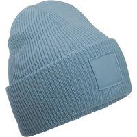 Beechfield Men's Tonal Patch Beanie in Duck Egg Blue
