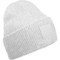 Beechfield Men's Tonal Patch Beanie in Light Grey