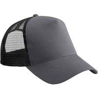 Beechfield Men's Polycotton Snapback Trucker Cap in Grey