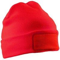 Result Men's Double Knit Beanie in Red