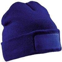 Result Men's Double Knit Beanie in Blue