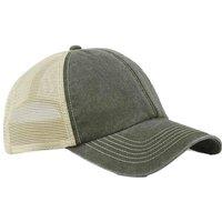 Beechfield Men's Vintage 6 Panel Trucker Cap in Olive