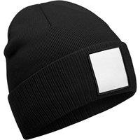Beechfield Men's Appliqu Patch Beanie in Black