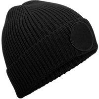 Beechfield Men's Patch Circular Patch Beanie in Black