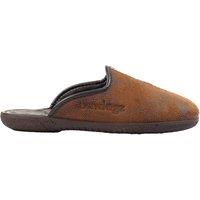 Lazy Dogz Men's Tees II Faux Leather Slip-on Slippers in Brown | Size: 9