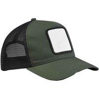 Beechfield Men's 5 Panel Appliqu Patch Trucker Cap in Dark Olive
