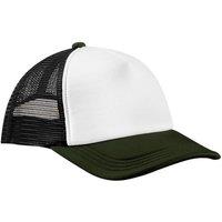 Beechfield Men's 5 Panel Trucker Cap in Black