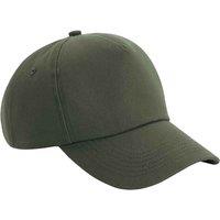 Beechfield Men's Authentic 5 Panel Cap in Dark Olive