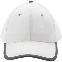 XD Design Men's Impact Aware Contrast Brushed Cotton 6 Panel Cap in White