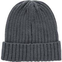 XD Design Men's Kennedi Ribbed Polylana Aware Beanie in Dark Grey