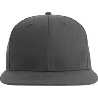 Atlantis Men's James 6 Panel Polyester Snapback Cap in Dark Grey