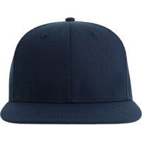 Atlantis Men's James 6 Panel Polyester Snapback Cap in Navy